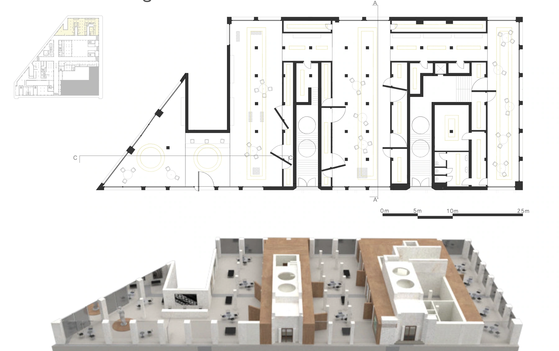 Le module de travail : plan et volume.